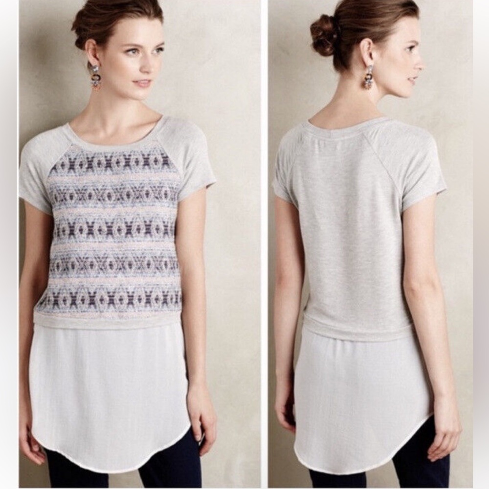 DOLAN BY ANTHROPOLOGIE High Low Tunic Top S